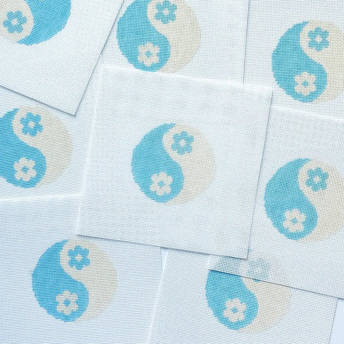 Cotswold Co Designs - Yin Yang Flower Needlepoint Ornament Canvas, Needlepoint